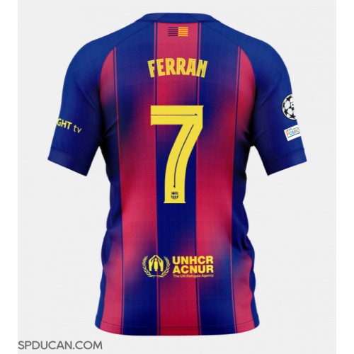 Muški Nogometni Dres Barcelona Ferran Torres #7 Domaci 2025-26 Kratak Rukav